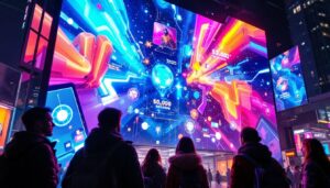 A photograph of a vibrant