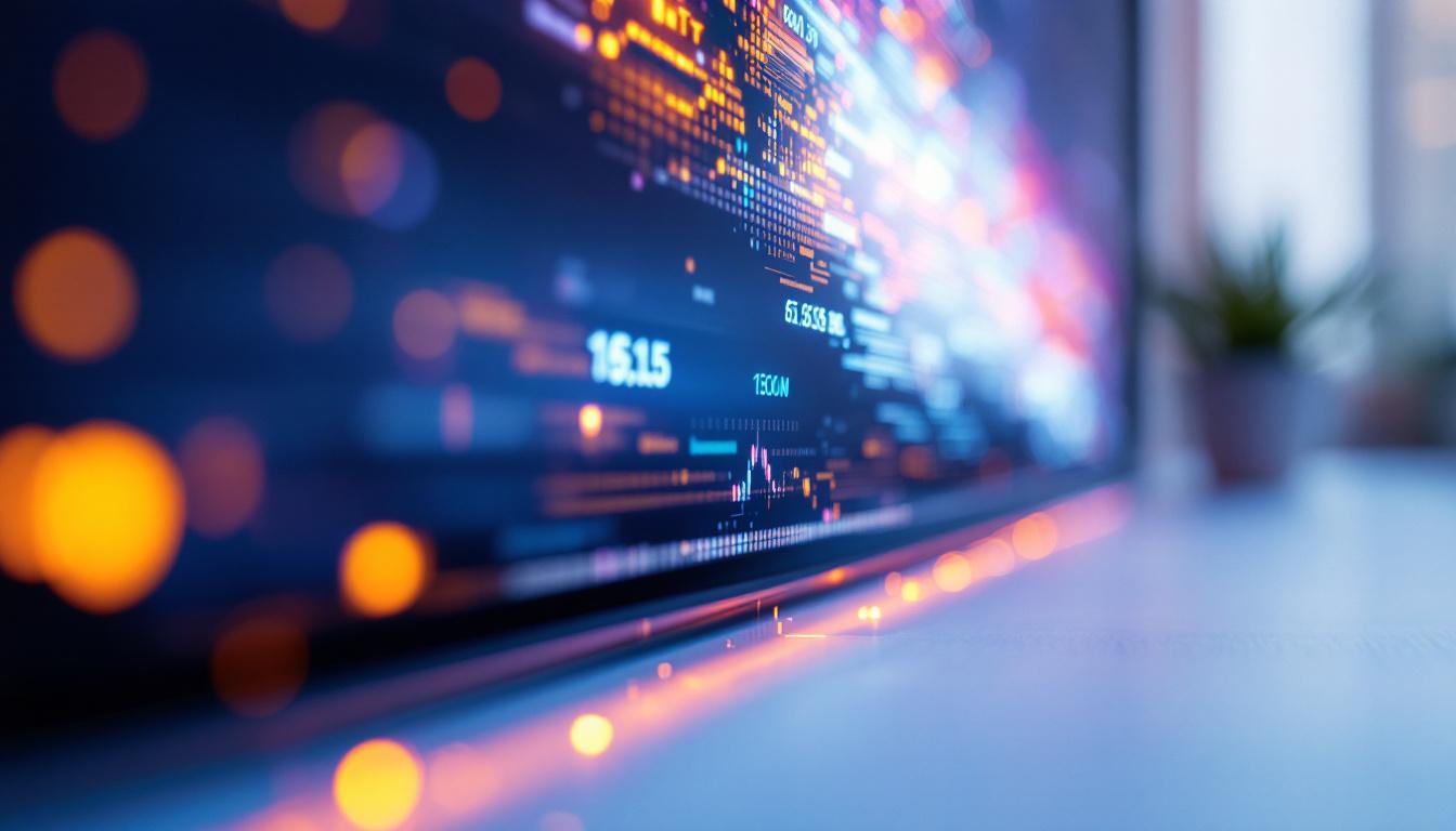 A photograph of capture a photograph of a close-up view of a modern led display with a focus on the bezel block