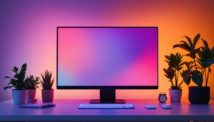 A photograph of a sleek