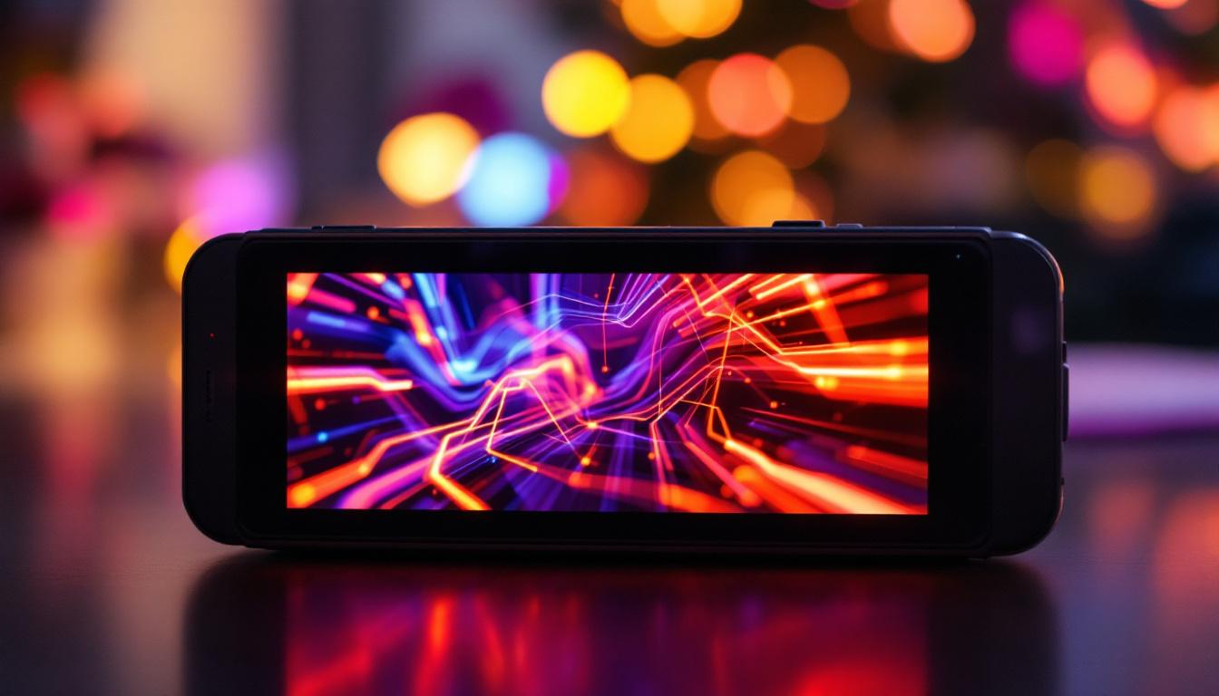 A photograph of a close-up shot of the led display on an x series device