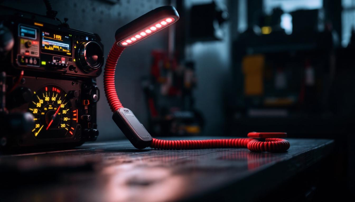A photograph of capture a photograph of the snap on flex light in use