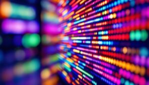 A photograph of a vibrant