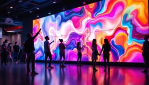 A photograph of a vibrant