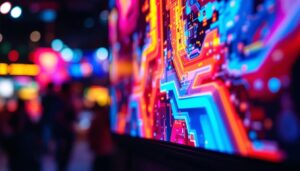 A photograph of the novastar cvt-10 led display in a vibrant setting