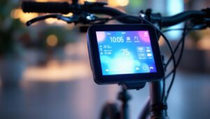 A photograph of a close-up view of the brompton xd's led display
