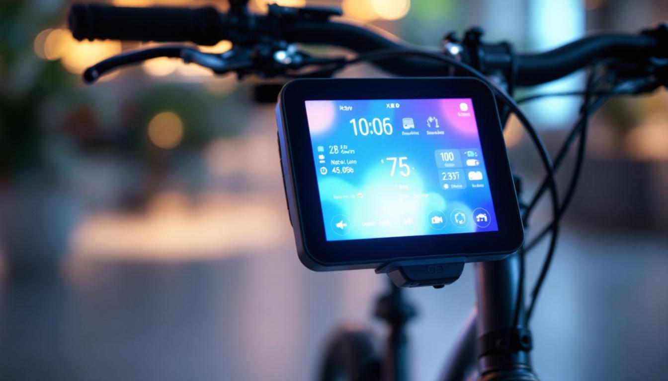 A photograph of a close-up view of the brompton xd's led display