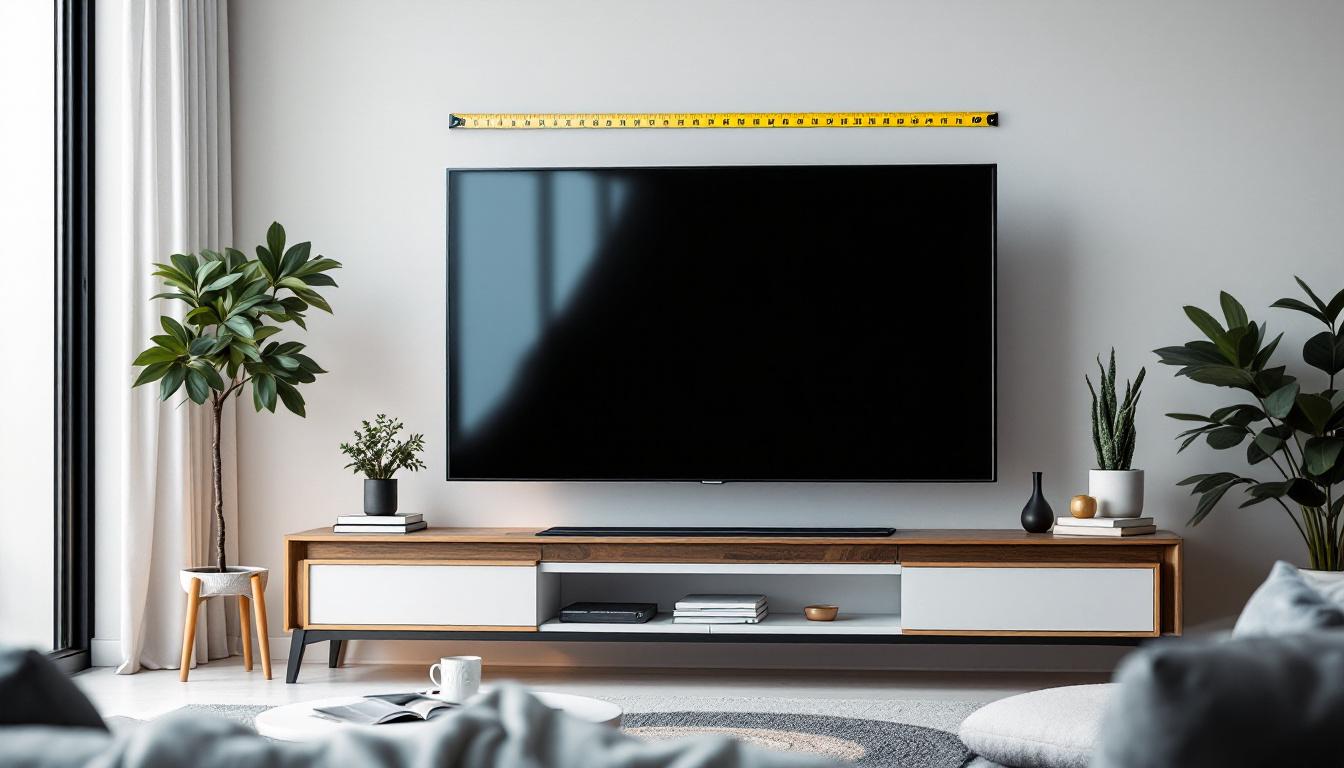 A photograph of a flat-screen led tv prominently displayed in a living room setting