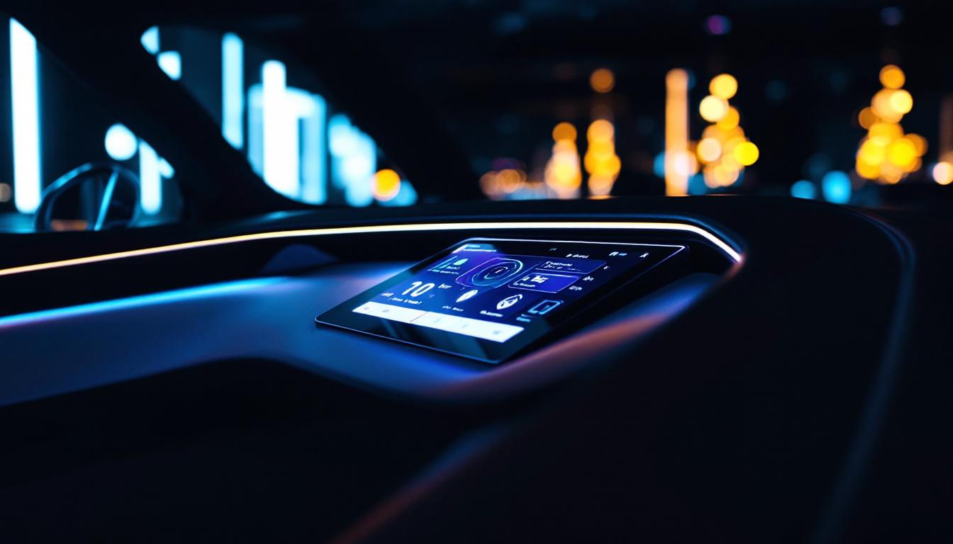 A photograph of a sleek