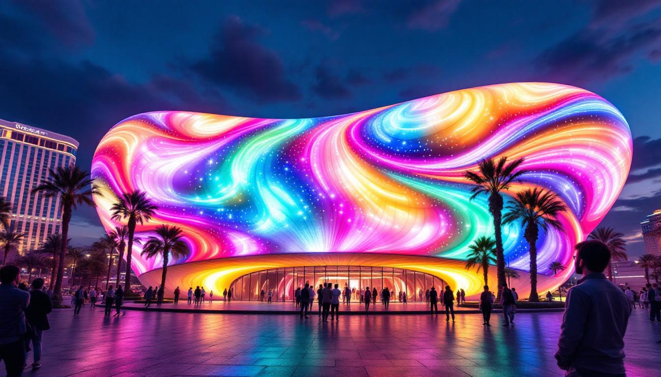 A photograph of the esfera in las vegas