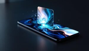 A photograph of a sleek