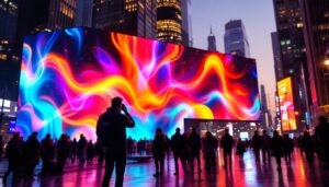 A photograph of a vibrant