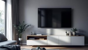 A photograph of a sleek