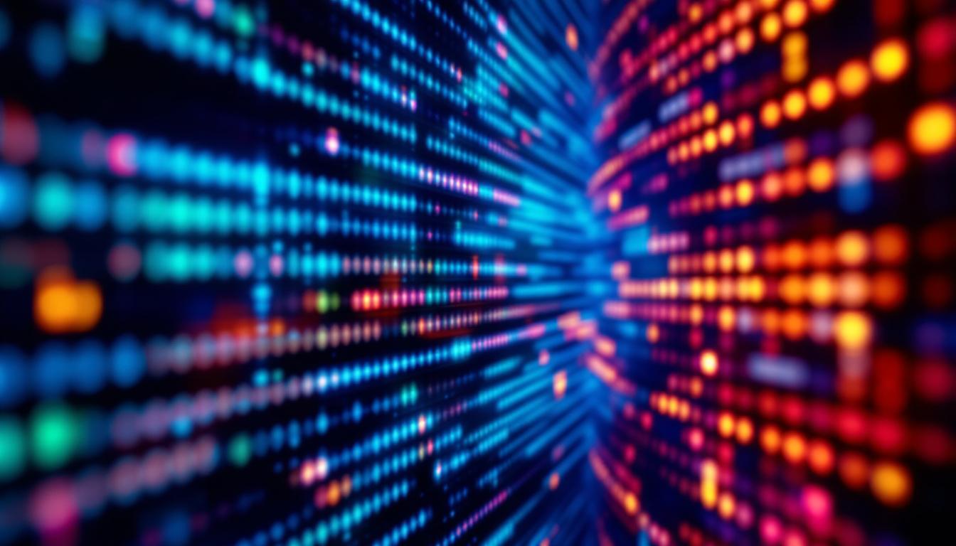 A photograph of a vibrant micro led screen in action