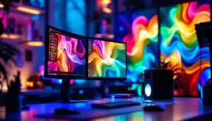 A photograph of a sleek