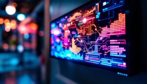 A photograph of a close-up shot of a vibrant