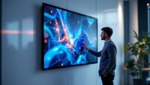 A photograph of a sleek