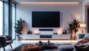 A photograph of a sleek