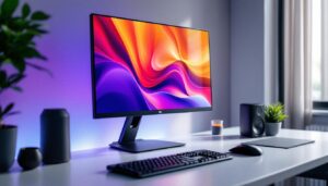 A photograph of a sleek