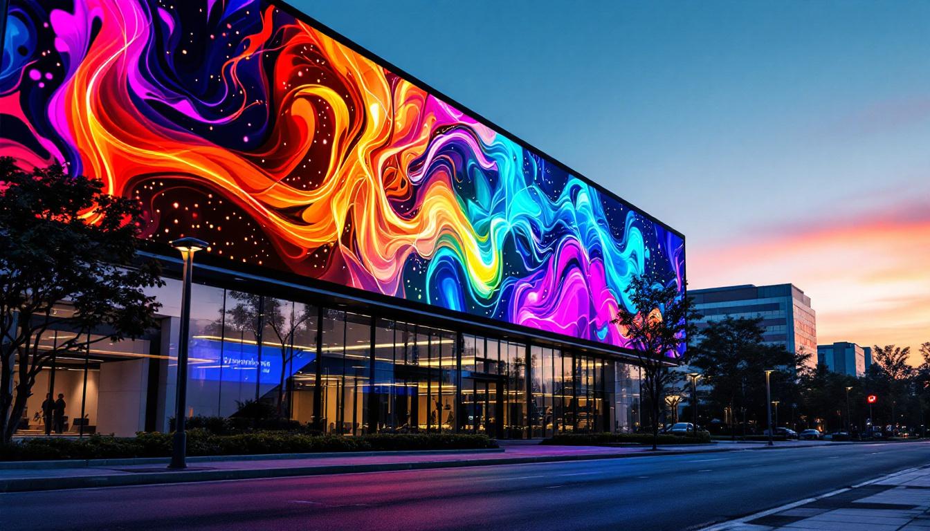 A photograph of the vibrant led display at 1577 spring hill road