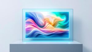 A photograph of a sleek