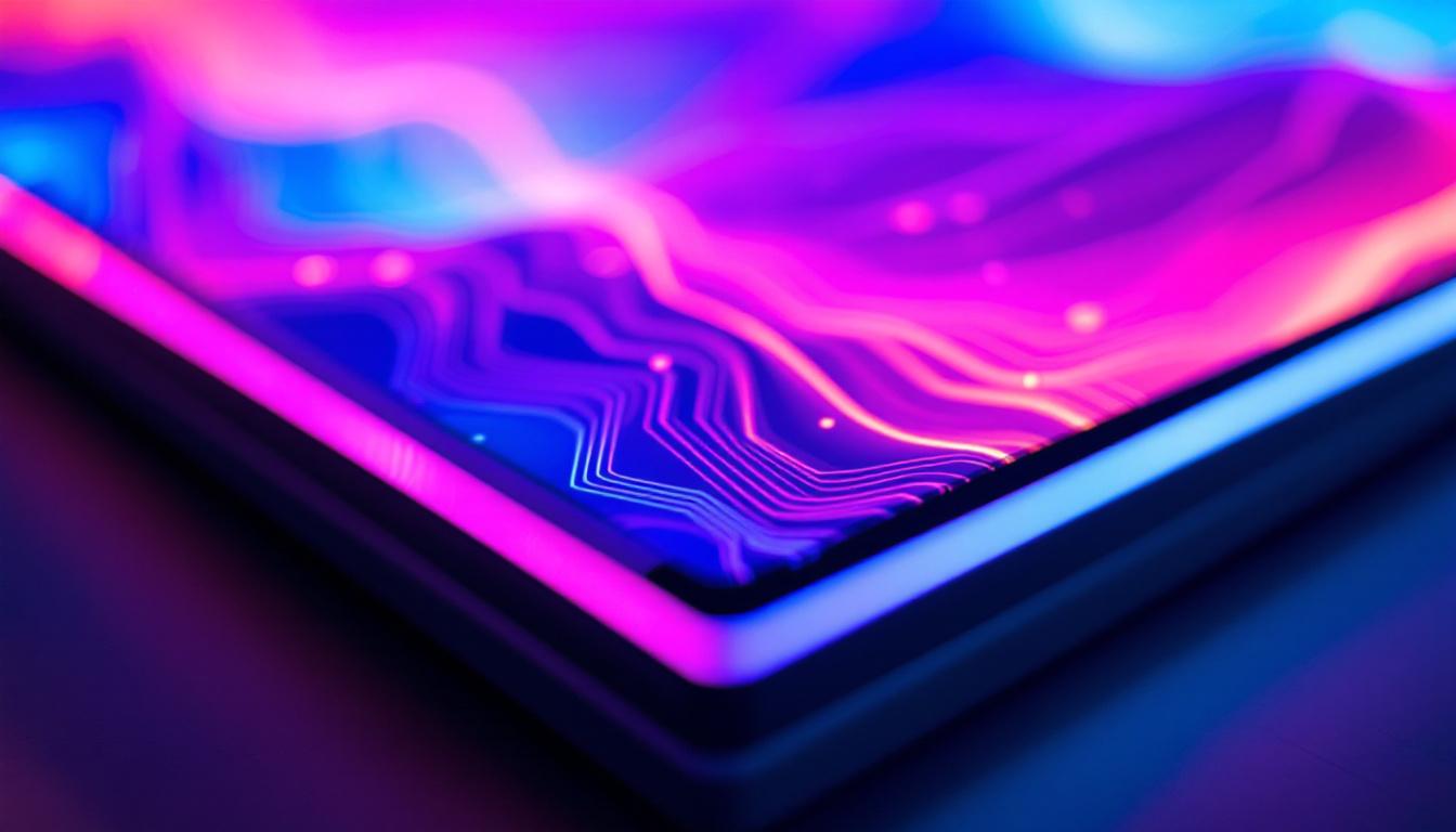 A photograph of a close-up shot of a sleek