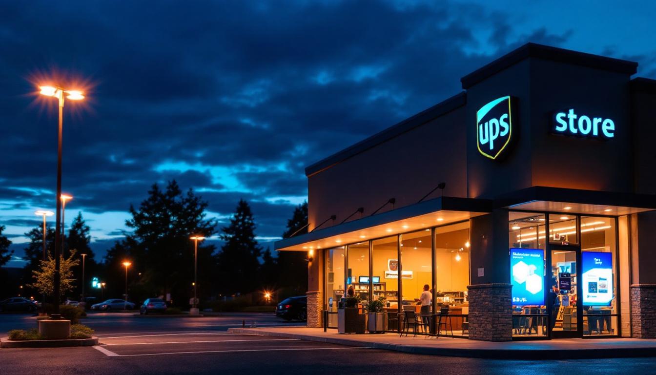 A photograph of capture a photograph of the ups store in hillsboro