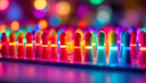 A photograph of a vibrant