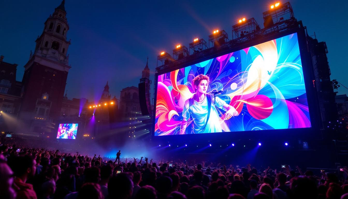 A photograph of a vibrant