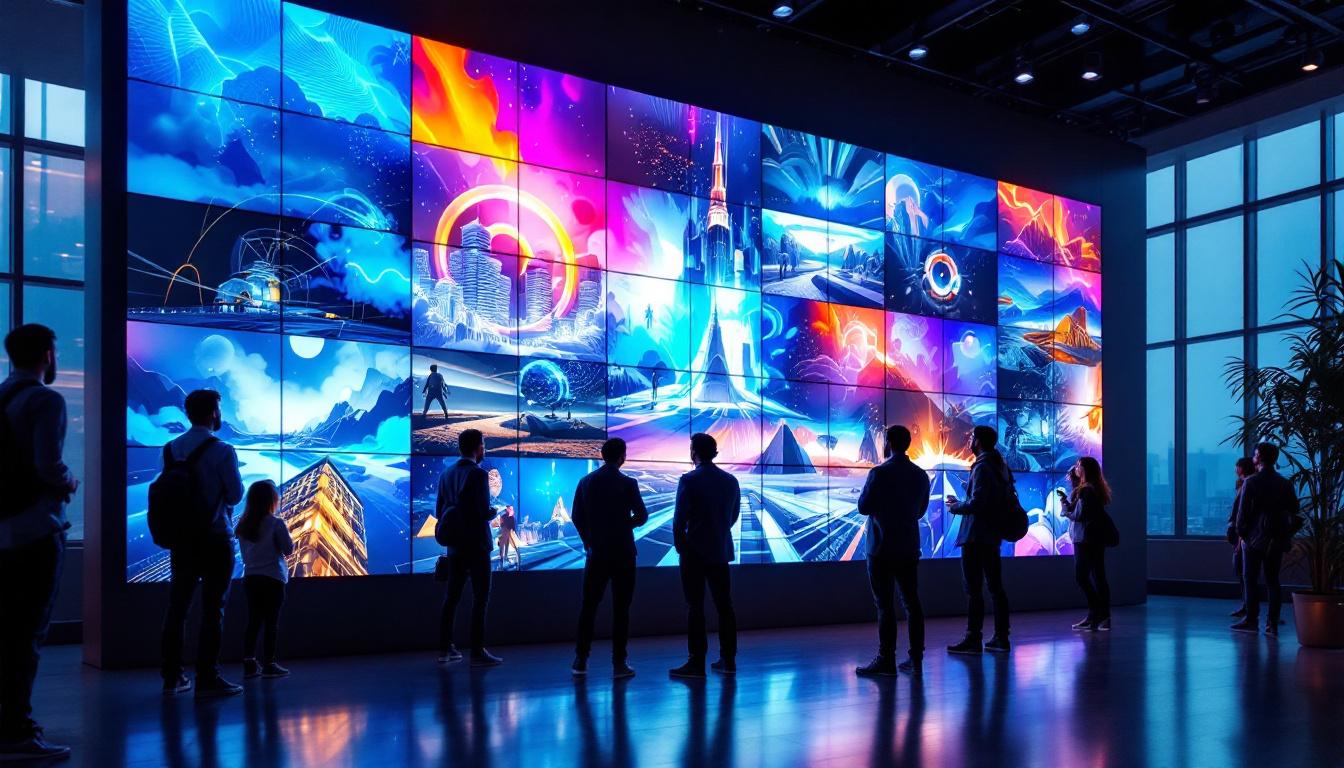 A photograph of a vibrant