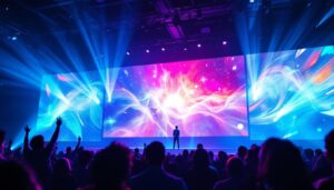 A photograph of a vibrant