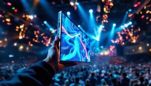 A photograph of capture a photograph of the novastar mx40 led display in action