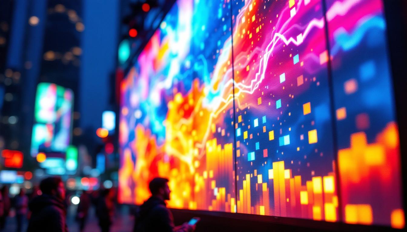 A photograph of a vibrant