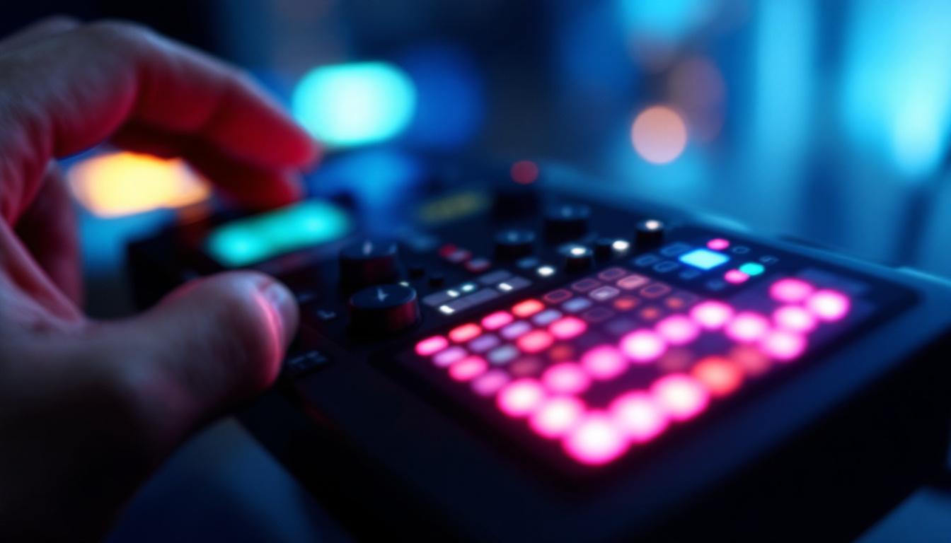 A photograph of a close-up view of the brompton led processor in action