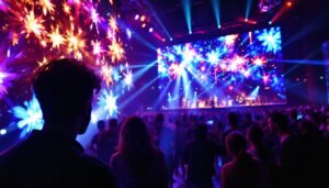 A photograph of capture a photograph of the novastar vx600 led display in action