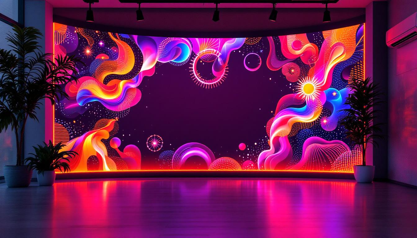 A photograph of a vibrant