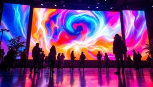 A photograph of capture a photograph of the world's largest led display