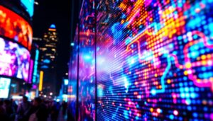 A photograph of a vibrant