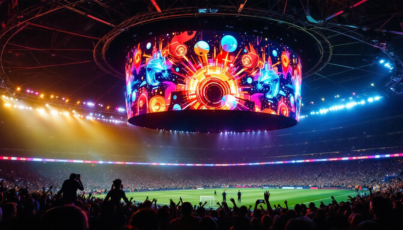 A photograph of a vibrant