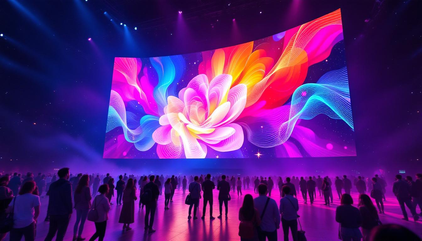 A photograph of a vibrant