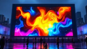 A photograph of capture a photograph of the world's largest led display