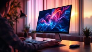 A photograph of a sleek