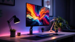 A photograph of a sleek