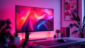 A photograph of a sleek