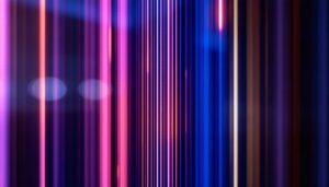 A photograph of a close-up of an oled display showcasing distinct vertical lines