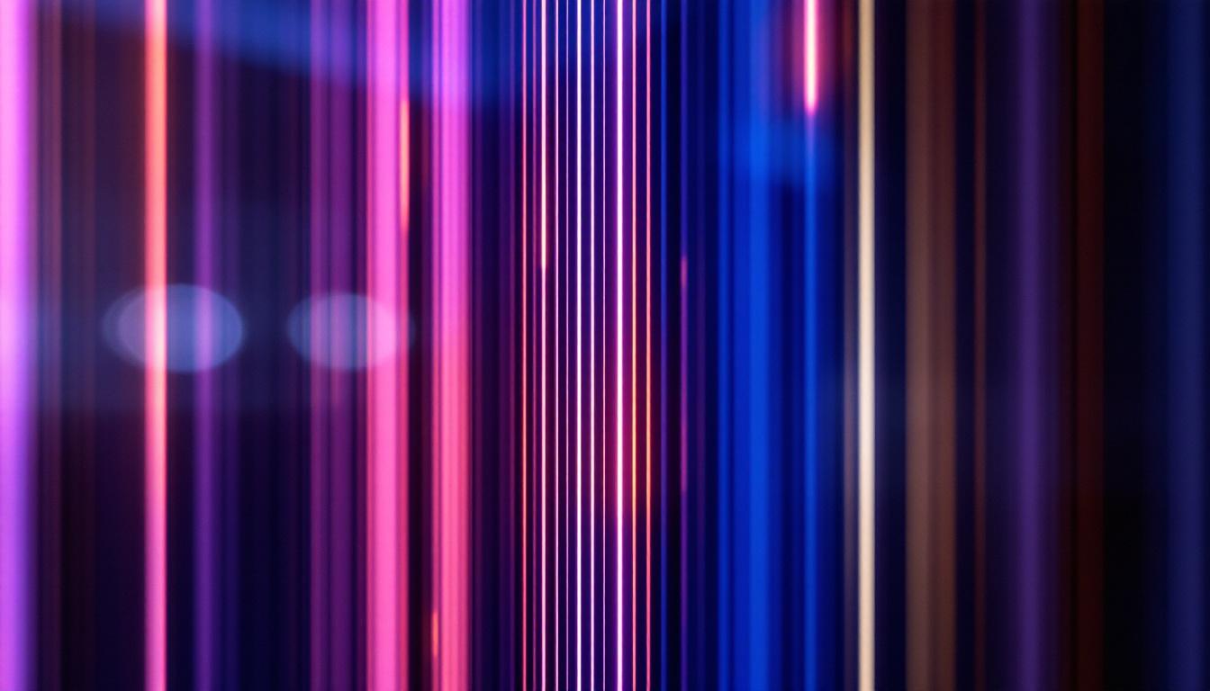 A photograph of a close-up of an oled display showcasing distinct vertical lines