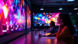 A photograph of a vibrant