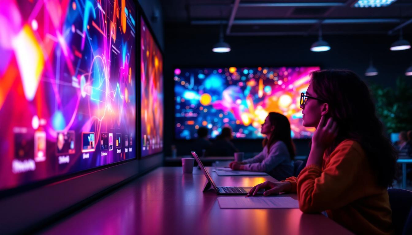 A photograph of a vibrant