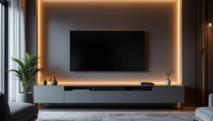 A photograph of a sleek