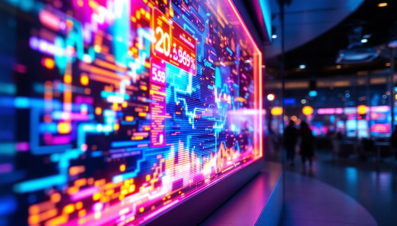 A photograph of a vibrant