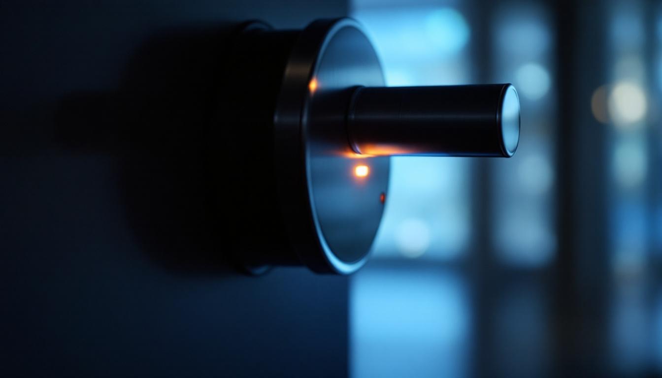 A photograph of a close-up shot of an osb lock with its led display illuminated